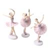 3Pcs Dancing Girl Fashion Toy Elegant Party Home Home Long Service Decoration Life Ballet Girl Cake Picks