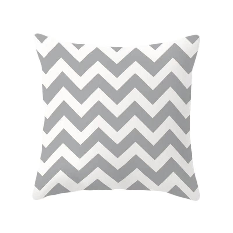 Yellow Geometric Theme Throw Pillow Covers With Digital Printing Of Short Plush Fabric Car-Shaped Sofa Cushion Office Home Decor