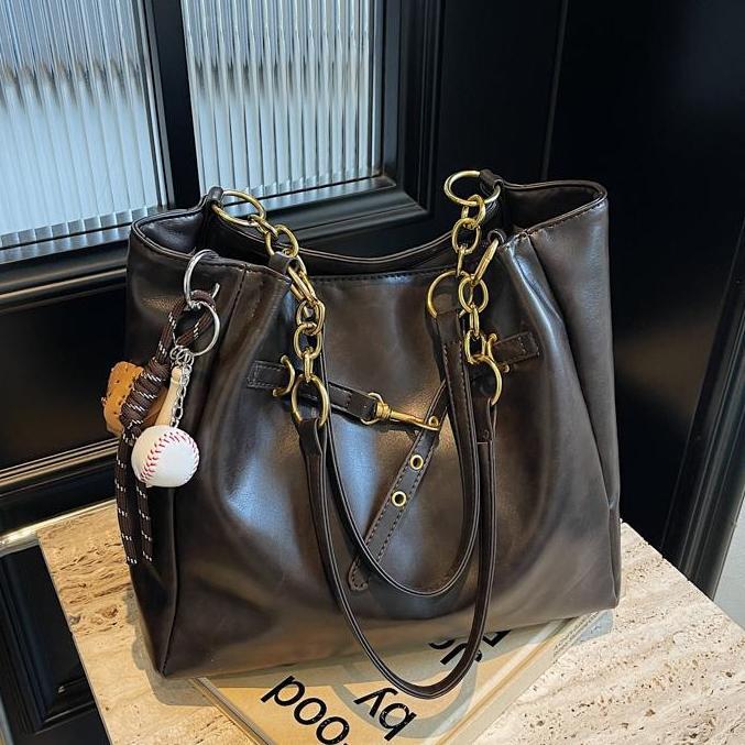 Сумка-тоут в стиле ретро Yadan, большая вместимость, универсальная, простая, подмышечная сумка, повседневная, наплечная сумка High Sense