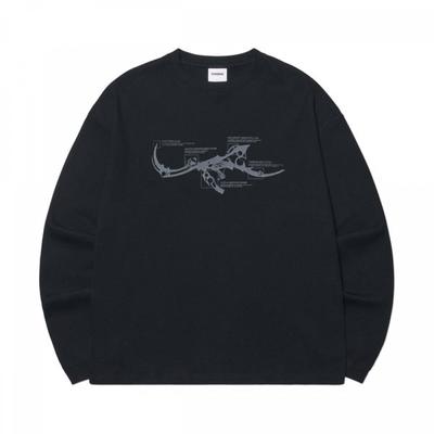 Waffle Long Sleeve Tee Nm Rifle Черный