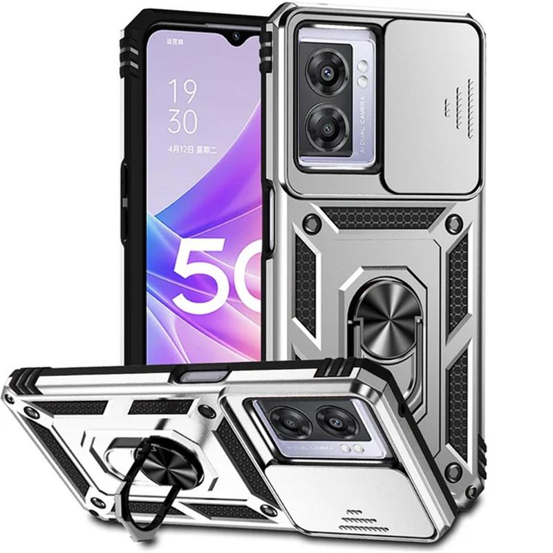 Противоударный защитный чехол для телефона с камерой для OPPO Realme C21Y C25Y C20A C11 A54 A74 A94 4G 5G A74S A57 A57S A55 A16 A16S Reno 5F 5 Lite, чехол-подставка с кольцом