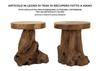 Jamet Stool Teak Cm Ø 35X40
