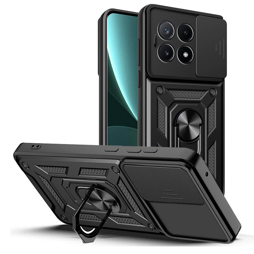 Защитный чехол для камеры POCO X6 Pro M6 Pro F5 Pro X5 Pro M5 X4 Pro X4 GT M4 Pro F3 X3 NFC POCO C65 Armor Hybrid Ring Back Cover