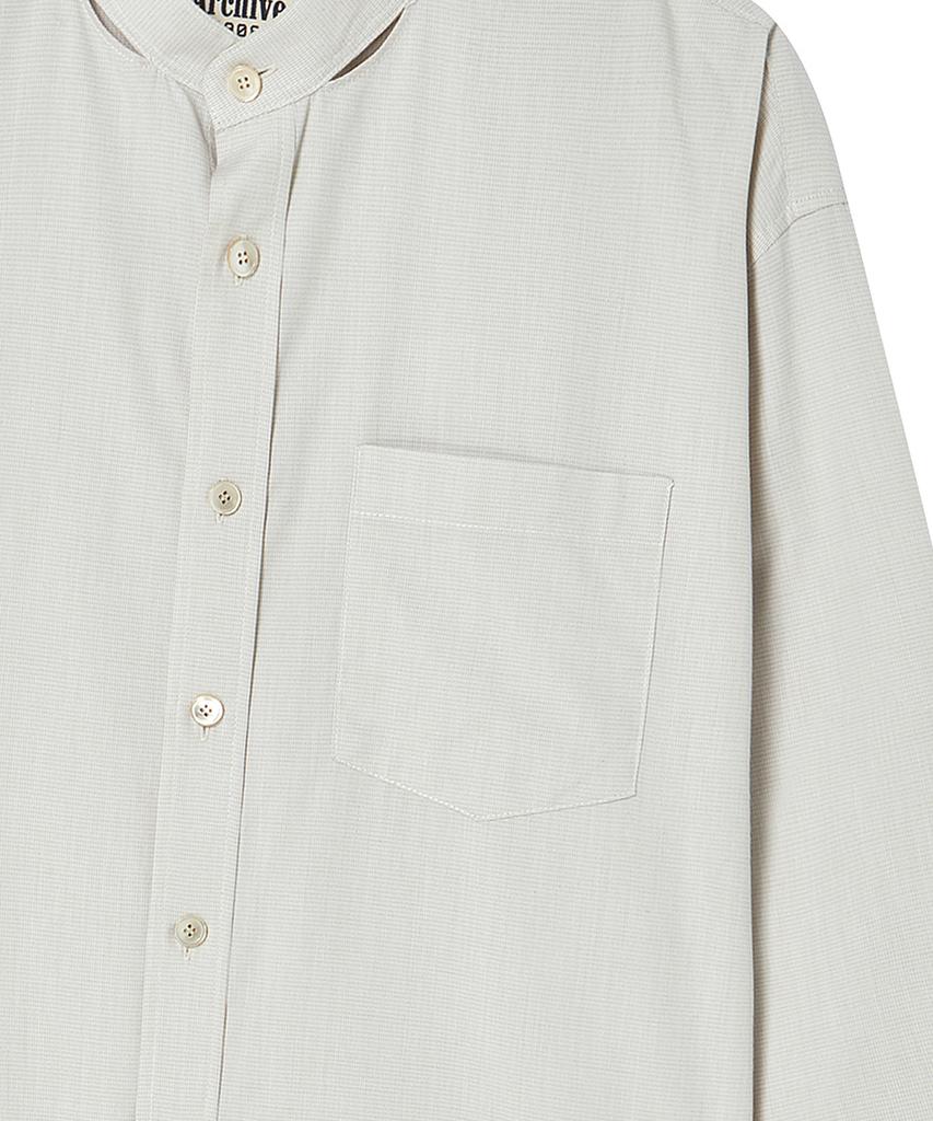 BEYOND CLOSET [Collection Line] Scarf Detail Round Shirt Ivory