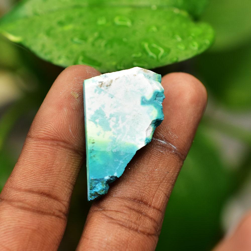 Natural Blue Opal Loose Gemstone Brazilian 45 ct Uncut Raw October Birthstone for Gem Collections