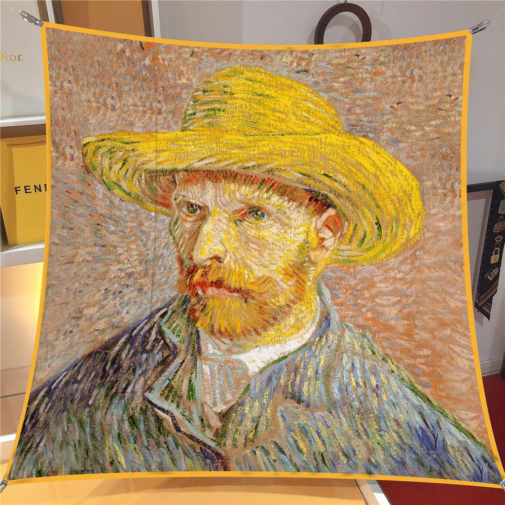 Новый шелковый шарф с принтом Self-Portrait, квадратные шарфы, головной платок, эшарп, шелковые фуляры, женские накидки, пляжные шали, бандана, женские хиджабы, 90 см