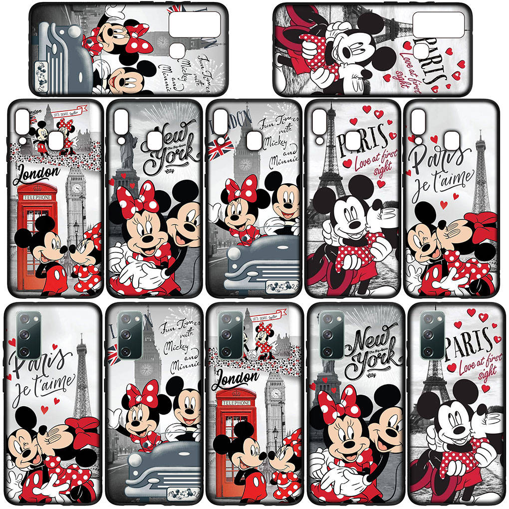 Чехол для телефона Samsung Galaxy S24 S23 iPhone 15 14 Xiaomi Redmi Note 13 12 11 8 10 9 Pro Max X XR OPPO A15 Huawei Lovely Mickey Mouse Minnie Cover