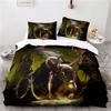 World of Warcraft Games Bedding Set Horde Banner Flag Printed Duvet Cover Set Pillowcase Twin Full Queen King Size Drop Shipping