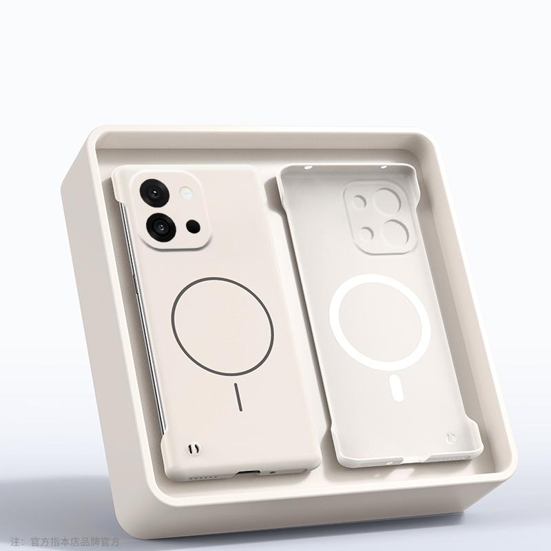 Однотонный безрамочный магнитный чехол для телефона для OnePlus 13T 13R 13 12R Ace 5 3 Тонкий противоударный жесткий ПК чехол для беспроводной зарядки