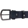 Практичный мужской кожаный ремень GRANDE PELLE Leather Belt 21471 Синий