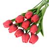 10 шт. Искусственный тюльпан Реалистичная искусственная ветка цветка Дом Офис Свадебная вечеринка Настольное украшение В помещении На улице Искусственные цветущие растения Декор