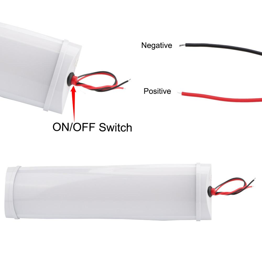 Светодиодная планка для салона автомобиля Внутренние потолочные светильники для грузовика, кемпера, корабля, лампа для чтения 12 В 10 Вт