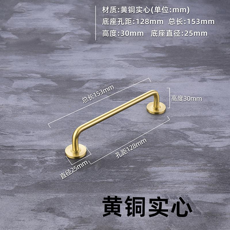 Solid Brass Long Kitchen Cabinet Storage Handles Modern Drawer Pulls Wardrobe Closet Door Pulls Nordic Furniture Door Handles