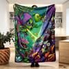 Plants VS Zombies Print Blanket - Soft & Comfortable, for Bedroom, Travel, Sofa, Home Decoration - Birthday Christmas Gift for Friend