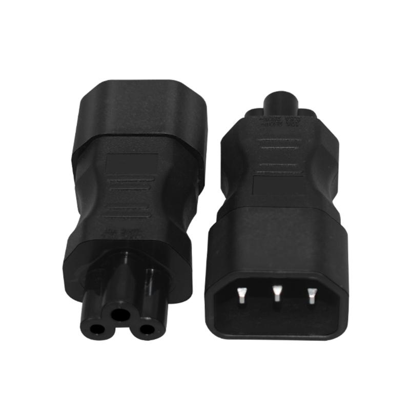 IEC320 C14 to C5 Power Conversion Plugs Adapter Blossom Shape C14 Male to C5 Female Power Expansion Adapter