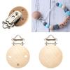 Wooden Baby Pacifier Clips Beech Soother Holder Cute Clip For Infant Teething Diy Dummy Clips Accessory
