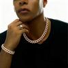 Модные Лидеры, Модные Мужчины и Женщины, Крутые Аксессуары, Уличные Танцы, Рэп, Аксессуары, Большие Золотые Цепи, Розово-Золотые Кубинские Ожерелья, Мужские