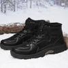 Мужские зимние ботинки Теплые зимние ботинки Нескользящая водонепроницаемая обувь Высокие плюшевые ботинки для активного отдыха Ботинки больших размеров