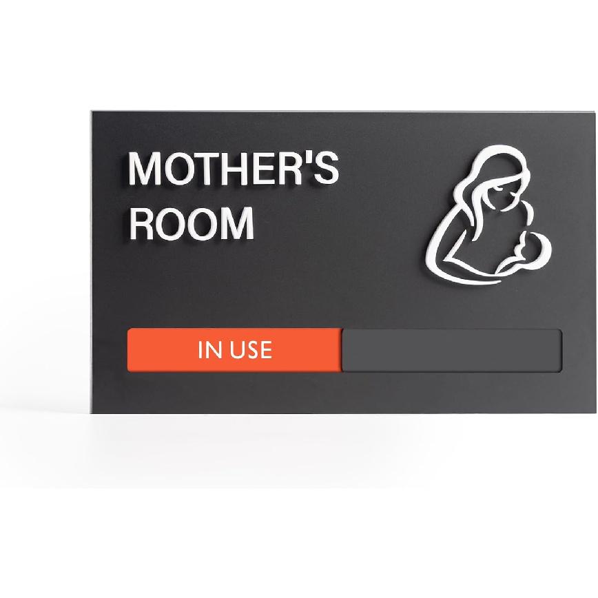 Conference Room Door Signs for Office, Meeting In Progress Door Sign, In Use Available Slider Indicator Tells Whether Room Vacant Or Occupied