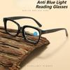 Fashion Reading Glasses Large Frame Anti Blue Light Trendy Eyewear Suitable Reading Books Retro Business Glasses for Man Women