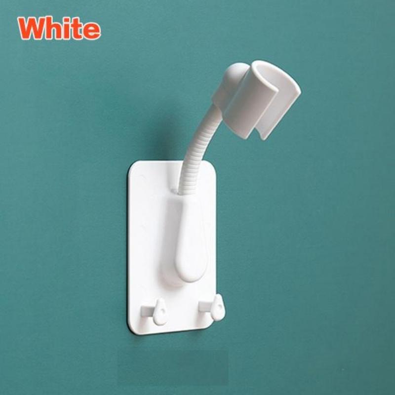 Регулируемый самоклеящийся кронштейн для душа в ванной, универсальный кронштейн для держателя душевой штанги для ванны на 360°