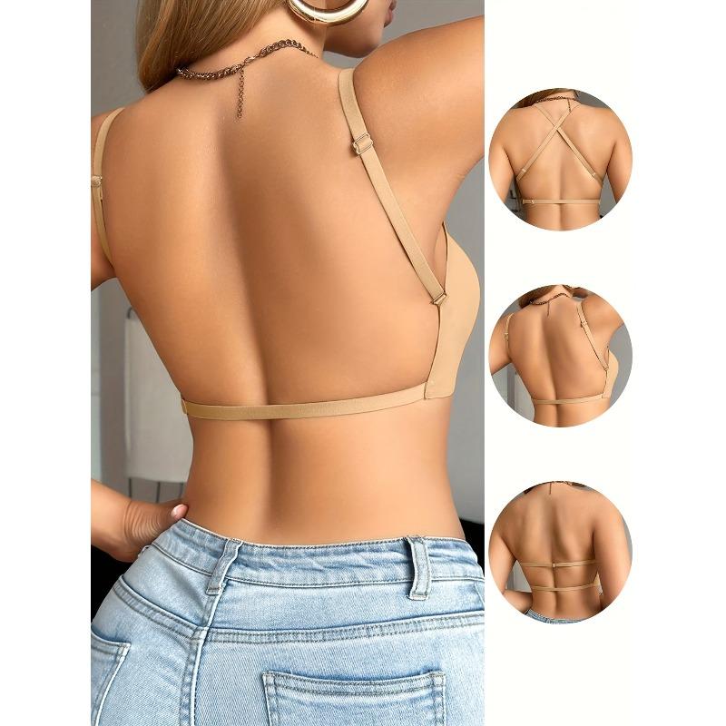 Женский многофункциональный бюстгальтер Beauty Back Сексуальный бюстгальтер-халтер с открытой спиной Большие размеры Бюстгальтер пуш-ап