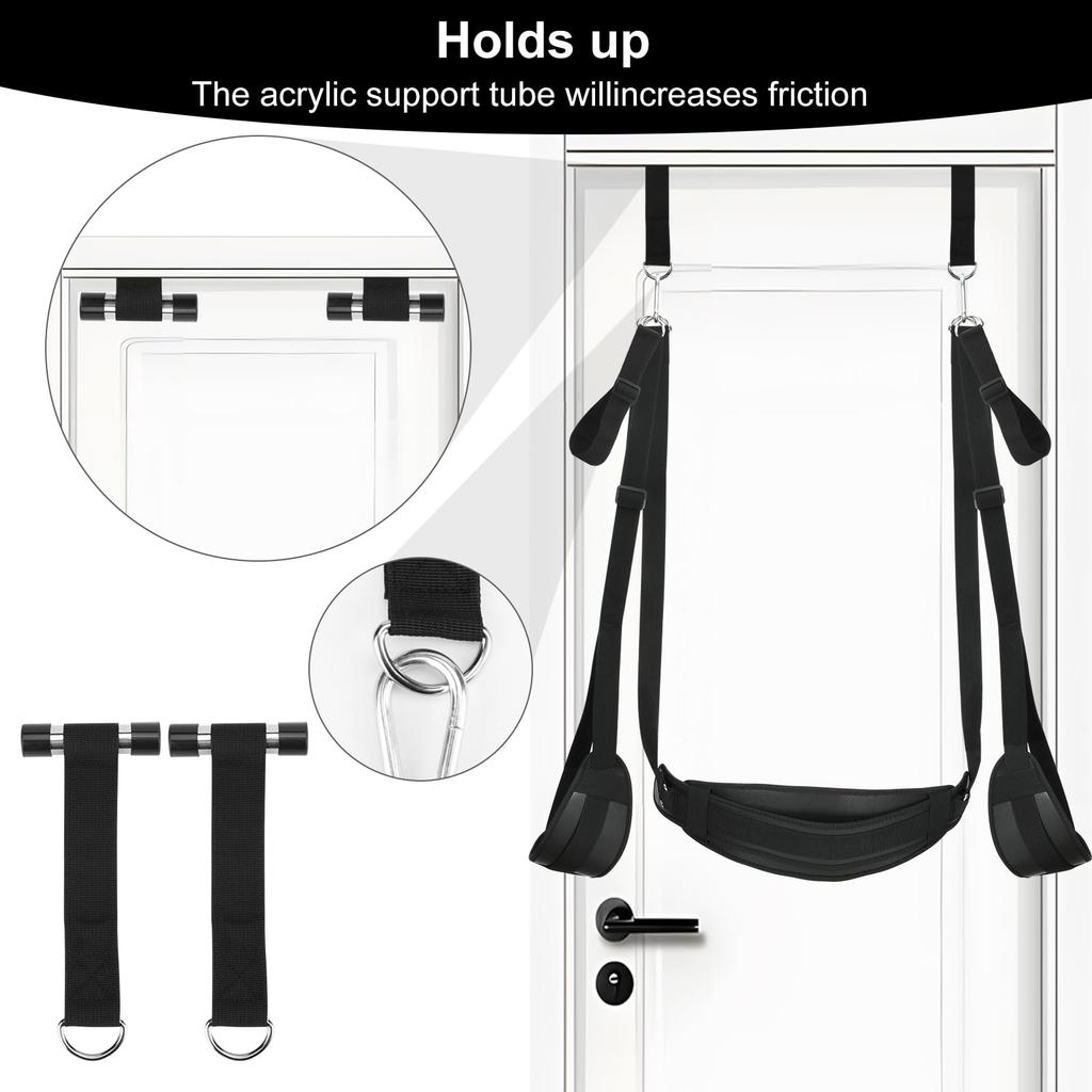 Upgraded Door Hanging Sex Swing Sex Toys Soft Slings Sex Furniture Fetish Bandage Restraints Adult Sex Swing SM Games