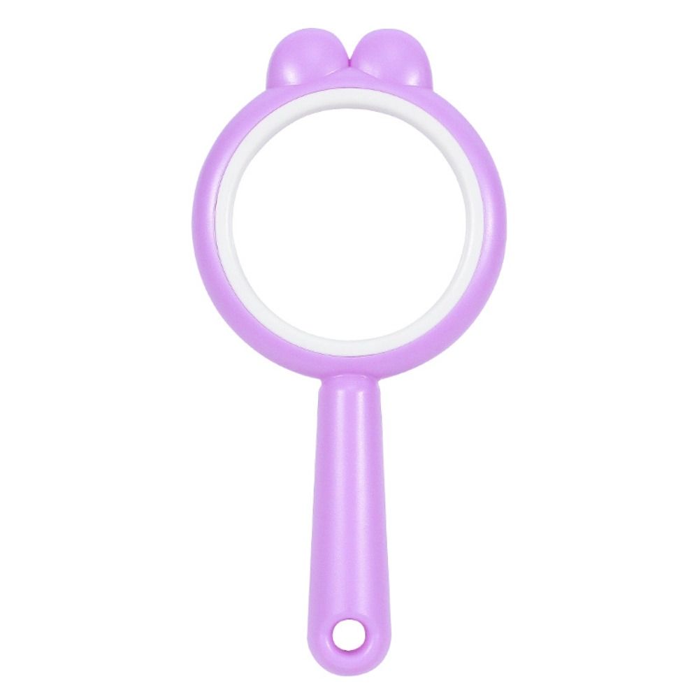 Science Tool 4X Magnifyer Pink/Purple/Yellow/Green Handheld Reading Magnifier  Kids