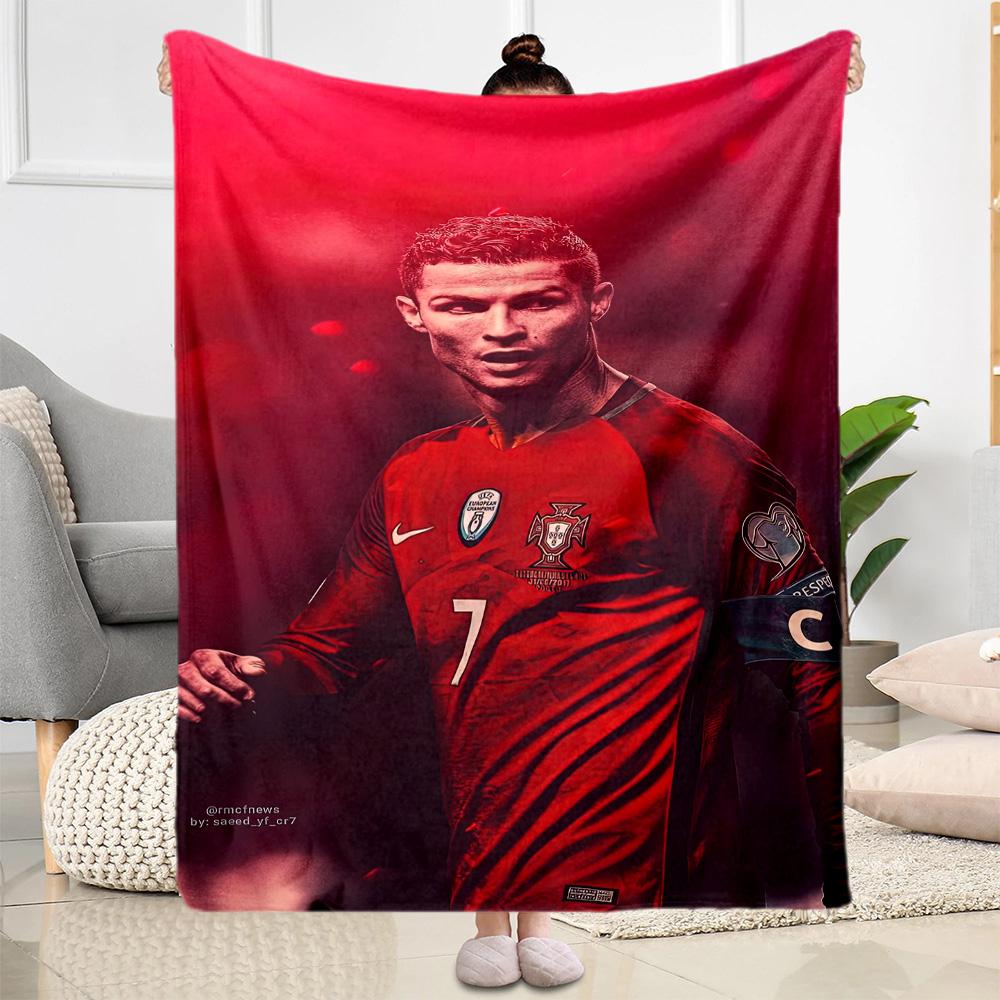 Cristiano Ronaldo Blanket Warmthful Decor Suitable For Office Chair Livingroom Chair For All Occasions Modern Best Holiday Gift For Friends Family