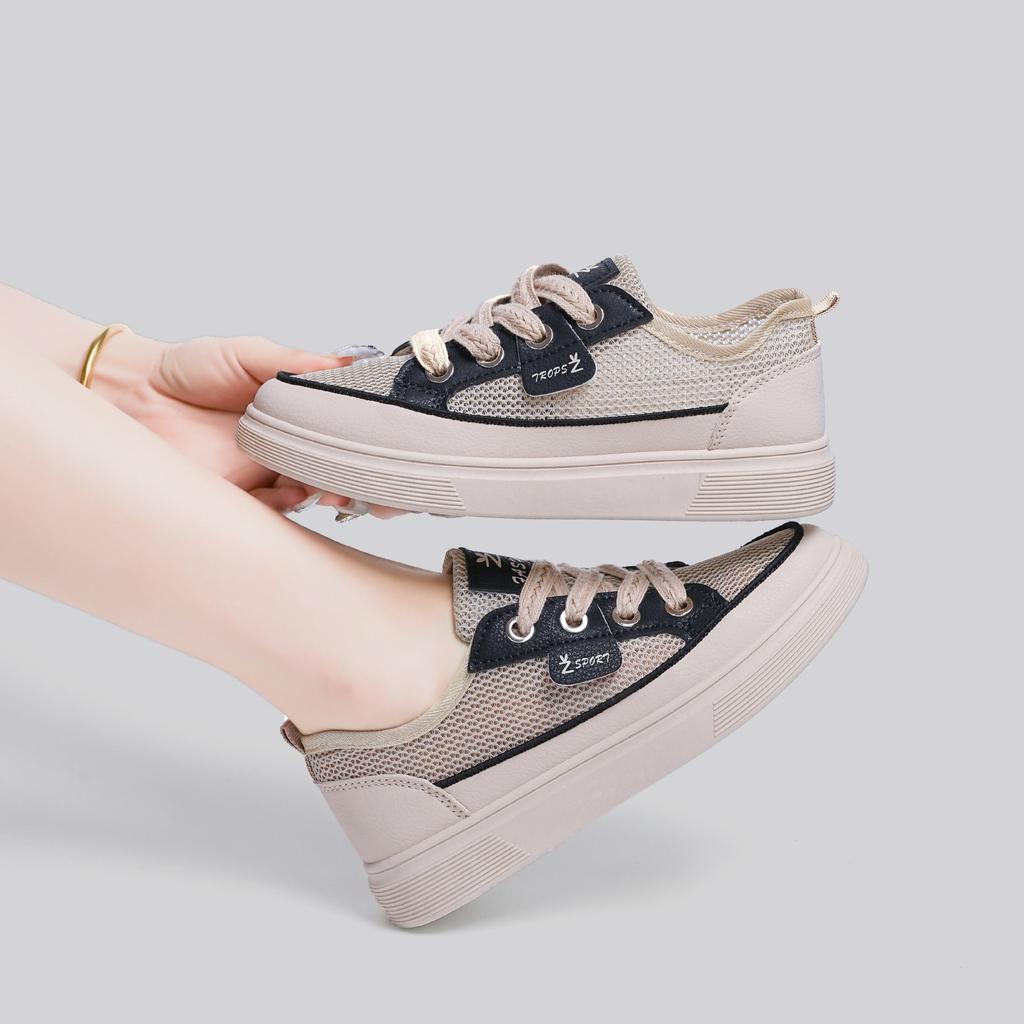 Breathable Sandals Women's Mesh Summer New Broken Size Hollow Women's Shoes Fashionable Foreign Versatile Casual Sports Board Shoes