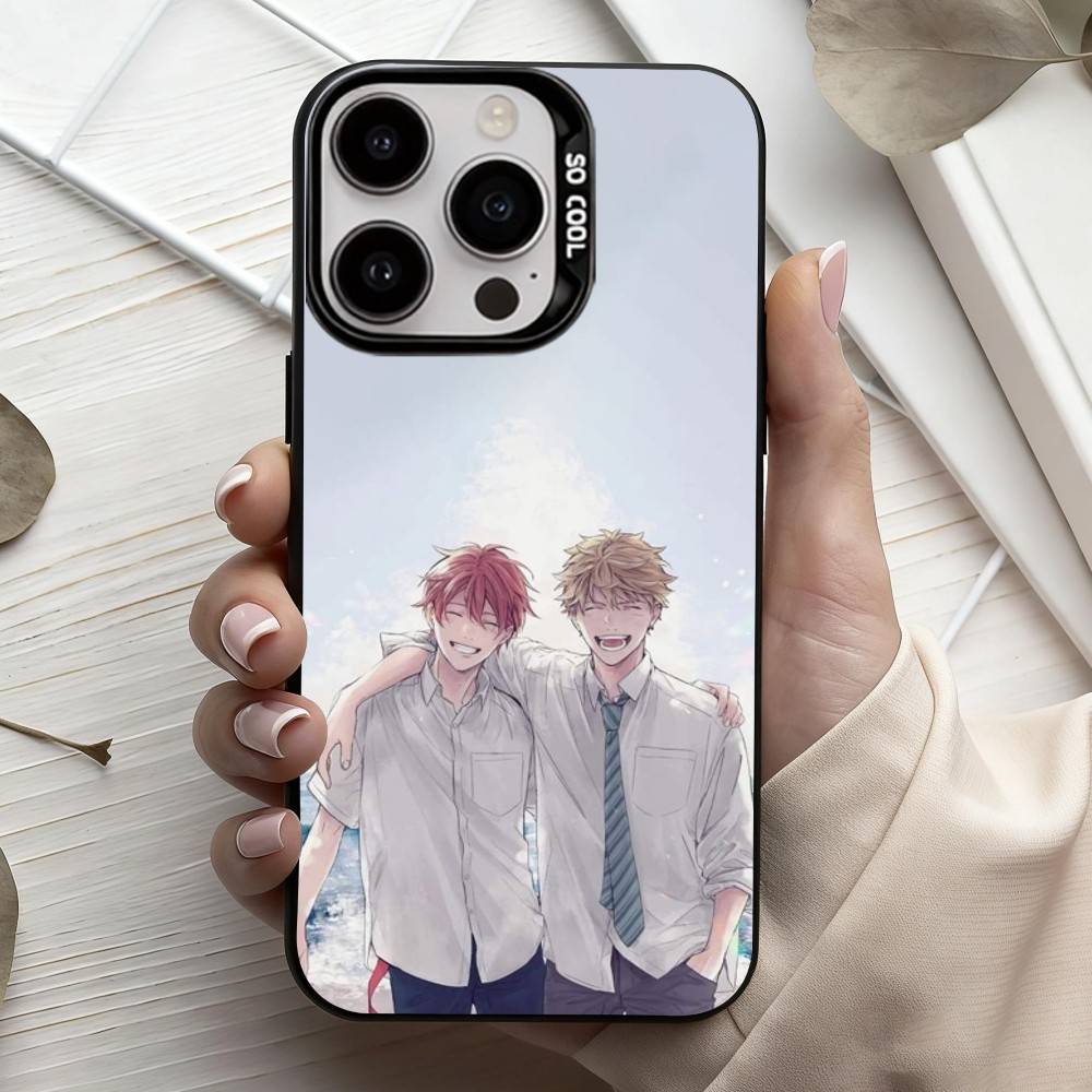 G-Given BL Аниме Рицука М-Мафую Сато Чехол для телефона Для iPhone17,16,15,14,13,12,11 Plus,Pro Max Конфетный Посеребренный Внутренний Чехол