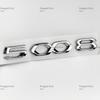 New 3D Car Hood Front Bonnet Grill Trunk Rear Number Emblem Sticker Suitable for Peugeot 408 508 508L 4008 5008 Car Accessories
