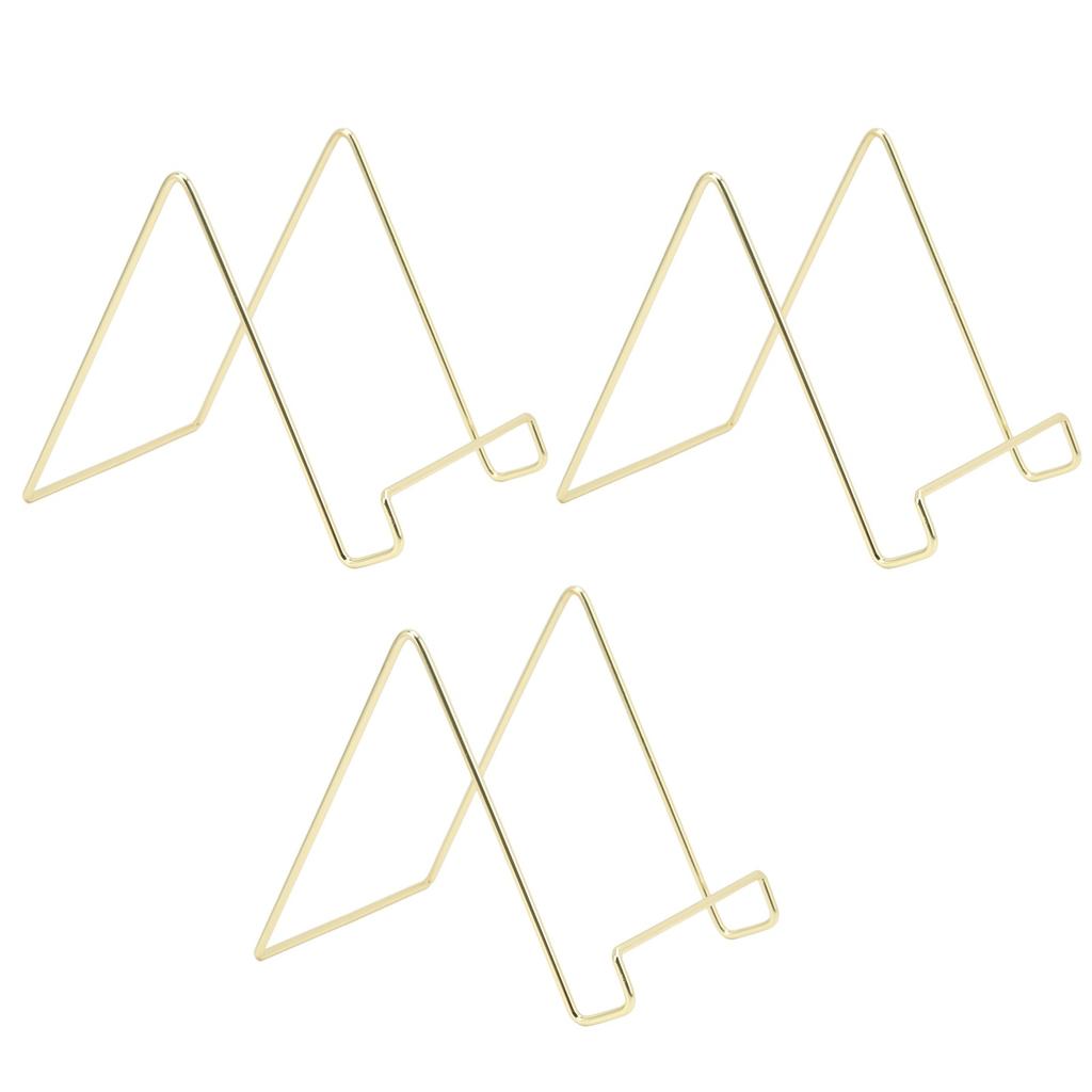 3 шт. Подставка для тарелок Многофункциональная Прочная Металлическая Устойчивая Широкое Применение Простой Дизайн Подставка для Книг для