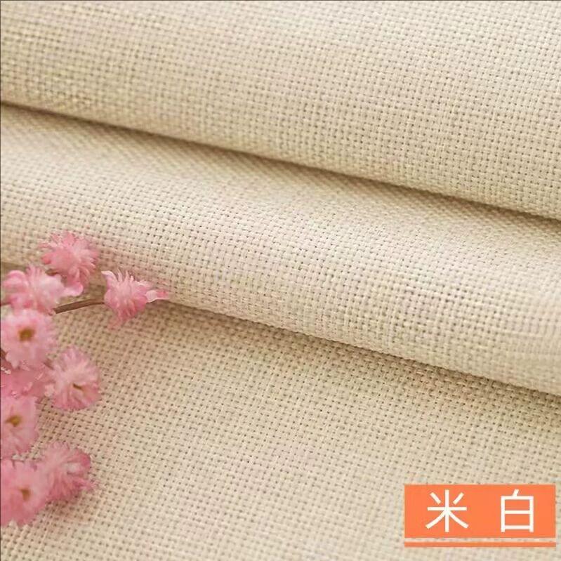 Утолщенная хлопково-льняная ткань полотняного переплетения бамбук на метр для дивана, сумок, скатертей, штор, ткань для шитья своими руками, носимая, черная