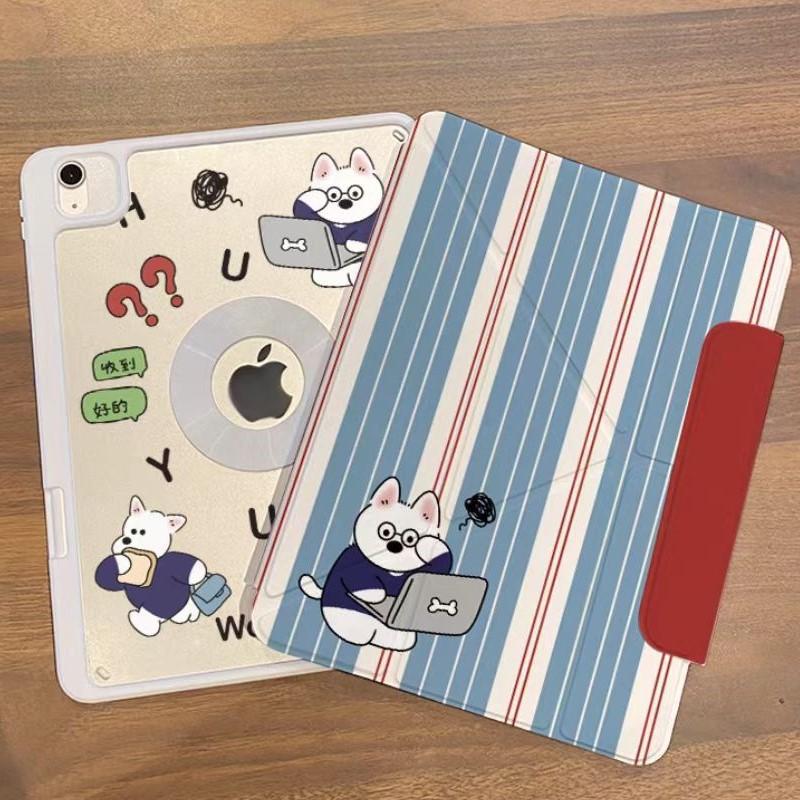 Magnetic Detachable Acrylic Case IPad Pro 11 Inch Mini 7 With Stand Support Cartoon Design Full Cover