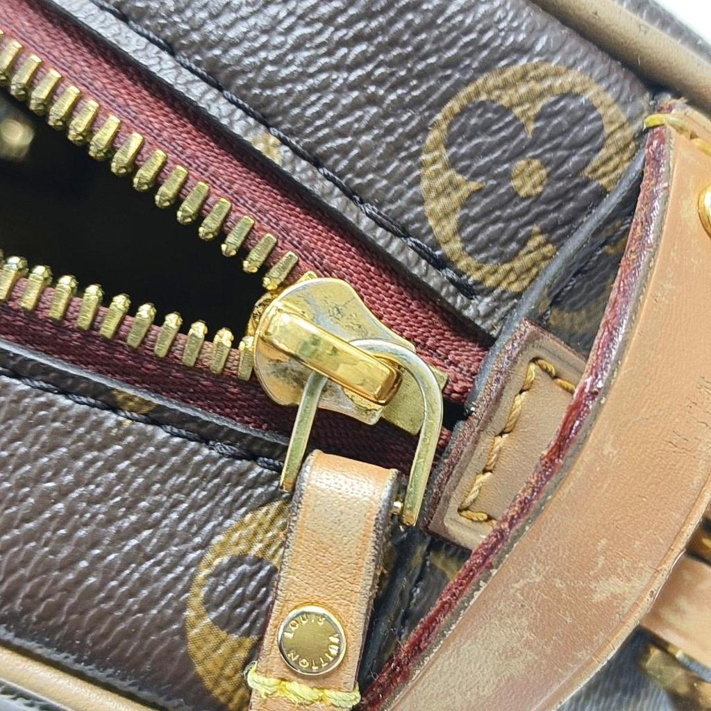 [Б/У] Мягкая шляпная коробка PM Classic Monogram Canvas Кожаная сумка через плечо Маленькая - Удовлетворительное состояние #PQPN64
