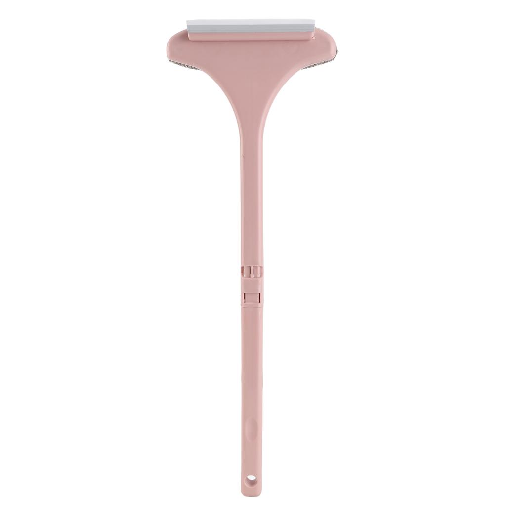 Window Cleaning Brush with Long Handle Detachable Window Screen Cleaner Dust RemoverPink