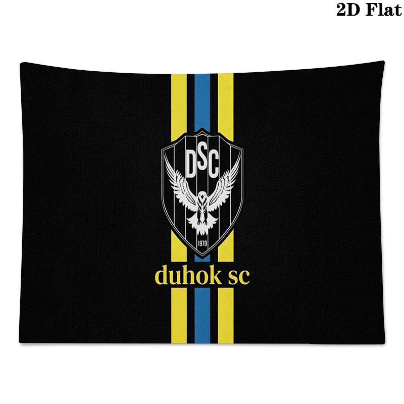 DUHOK SC Logo Wall Tapestry Aesthetic Wall Hanging Printed Fabric Blanket Decorative Tapestries for Bedroom Living Room Home Decor
