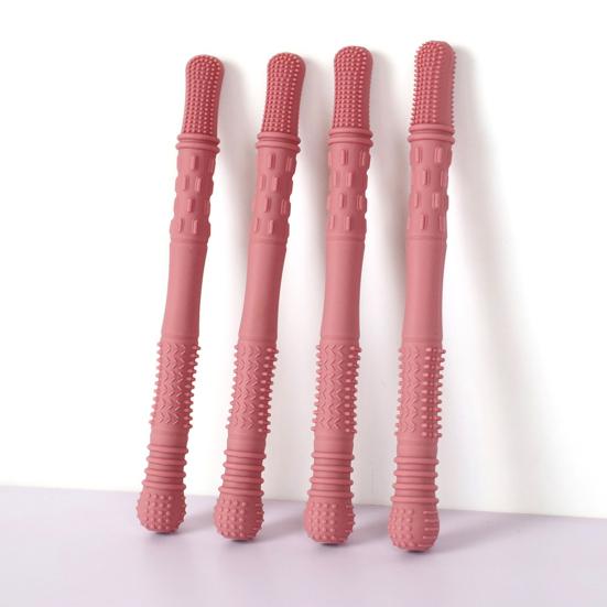 4 шт. силиконовая жевательная палочка, пищевая, без BPA, многоразовая, для снятия стресса, сенсорная, оральная, моторная, жевательная палочка, игрушка для особых нужд