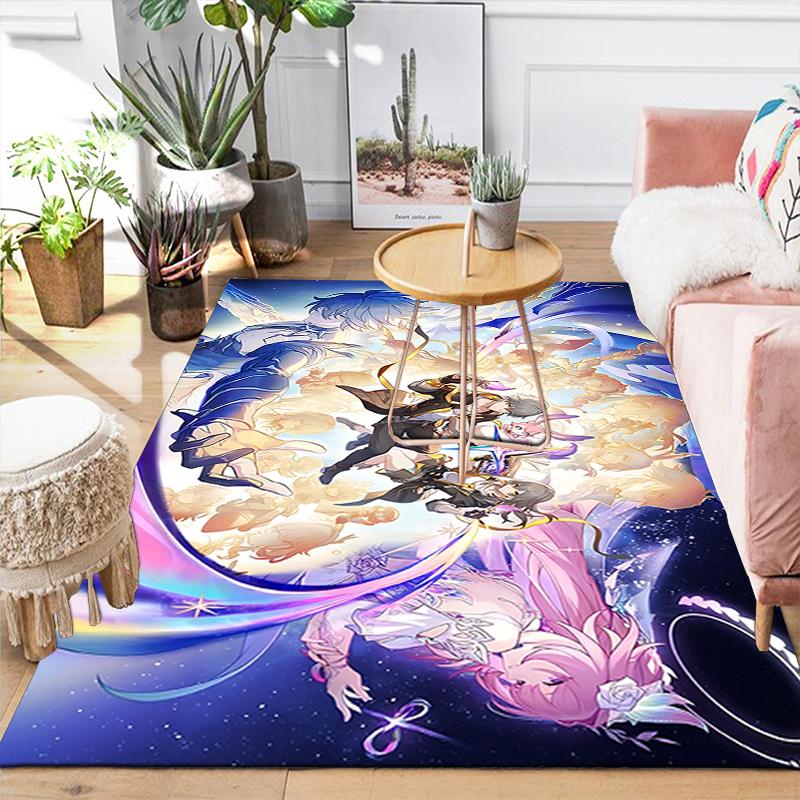 1Pc Fantasy Heroes Rug, Office Carpet Indoor Outdoor Doormat, Non-Slip, Comfortable, Living, Christmas Halloween, Xmas Gift S1750