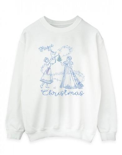 Disney Womens/Ladies Frozen Magic Christmas Sweatshirt