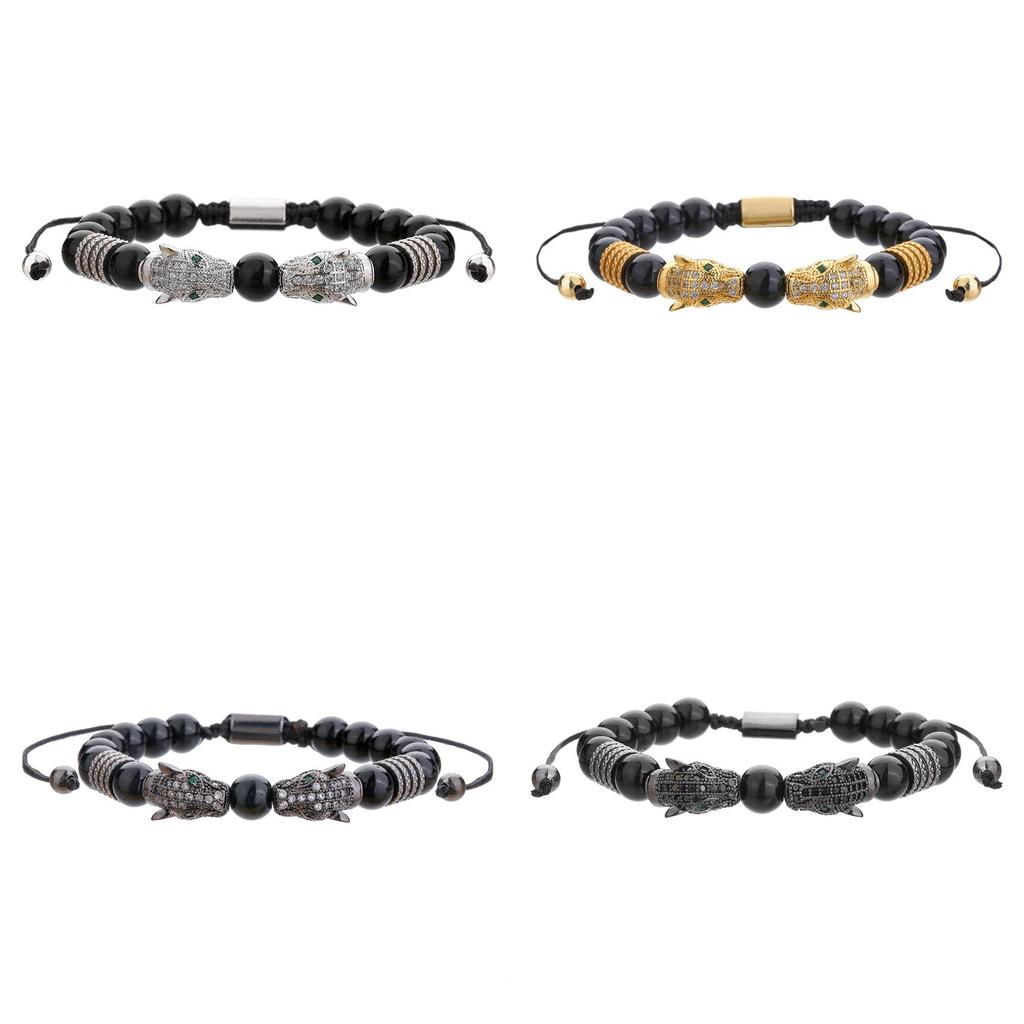 Geometric Adjustable Bracelet With Zircon Stones For Men And Women Gift