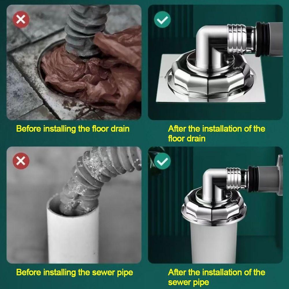 Useful Washing Machine Floor Drain Joint Special Dishwasher Sewer Pipe Connector Universal Double Purpose Hose Adapter