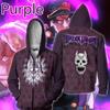 Japan Anime JoJo's Bizarre Adventure 3D Print Zipper Hoodies Cosplay Fashion Hooded Sweatshirts Jacket