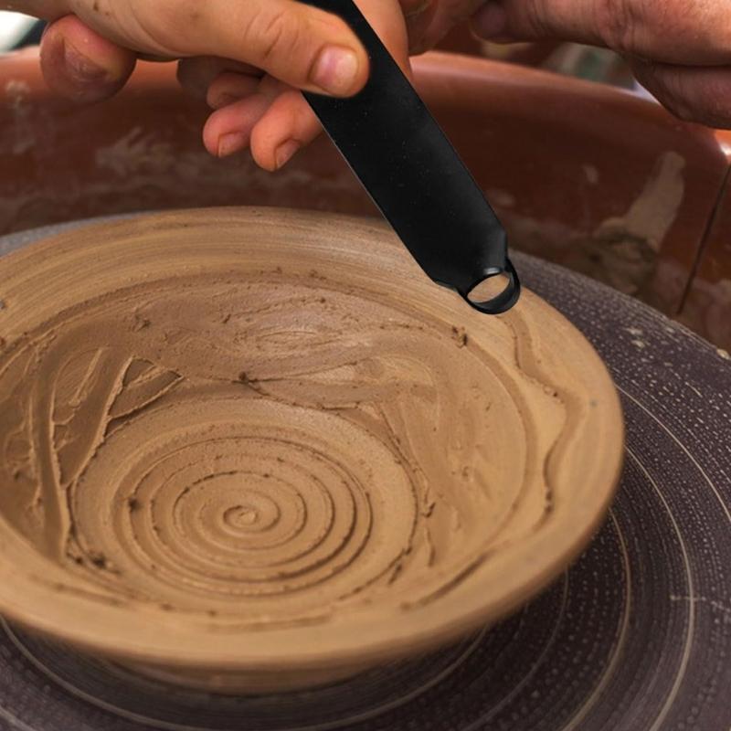 Stainless Steel Clay Trimmers With Ergonomic Grip Artistics Pottery Shaping Tool for Studio Use