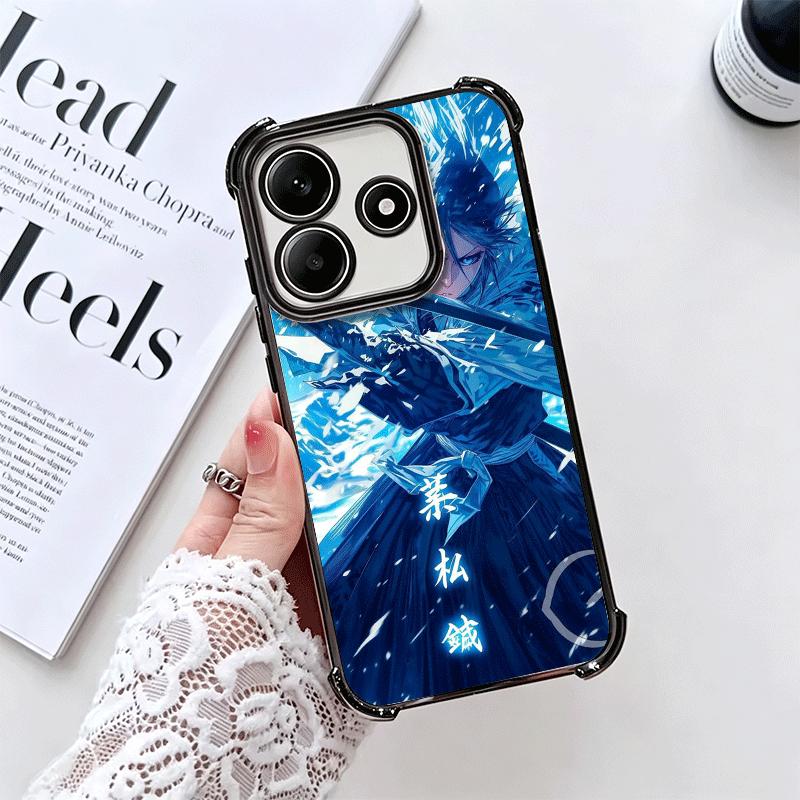 Чехол для телефона с покрытием Bleach Kuchiki Rukia для Xiaomi Redmi Note 14 15 Pro Plus 13 12 11 11S 11T 10 9S 9 5G, противоударный чехол с подушкой безопасности