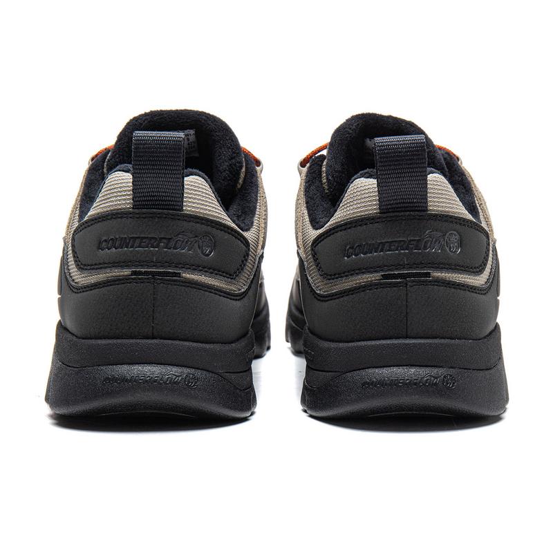 Li Ning Outdoor CF Tracing, Forest Grace SE Амортизация Термовозврат Низкие по высоте Туристические ботинки Унисекс Серый Черный AHTV061-1