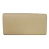 Used 10431 Large Flap Wallet 10B563BEL.03ND 7940 Foil-Stamped Grain Calfskin Beige Bifold Long Wallet New Logo Nude