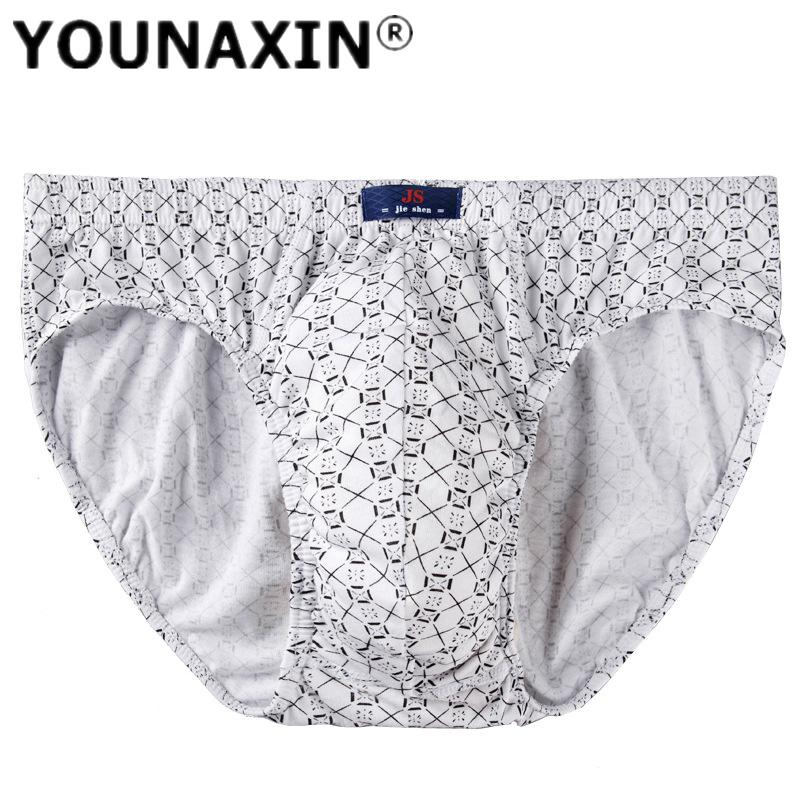 1 Pcs Big Size Men's Underwear Cotton Briefs Underpants Panties Printing Undershorts Boy Undies Breathable Knickers L XL 2XL 3XL 4XL 5XL