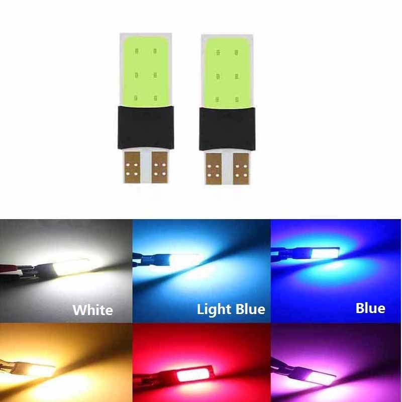 2 шт./лот T10 W5W 194 168 6 Вт светодиодный безошибочный COB номер Canbus клин боковой фонарь автомобильные фары лампа постоянного тока 12 В